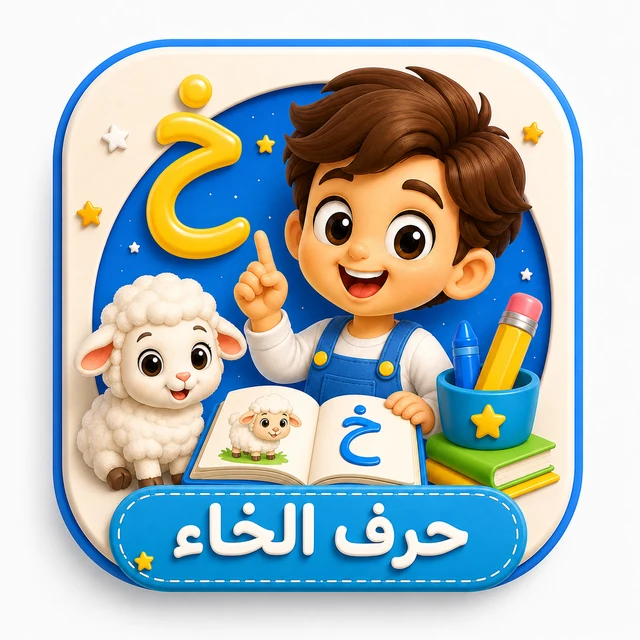 حرف الخاء 3D