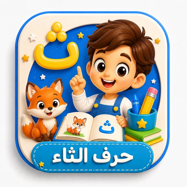 حرف الثاء 3D