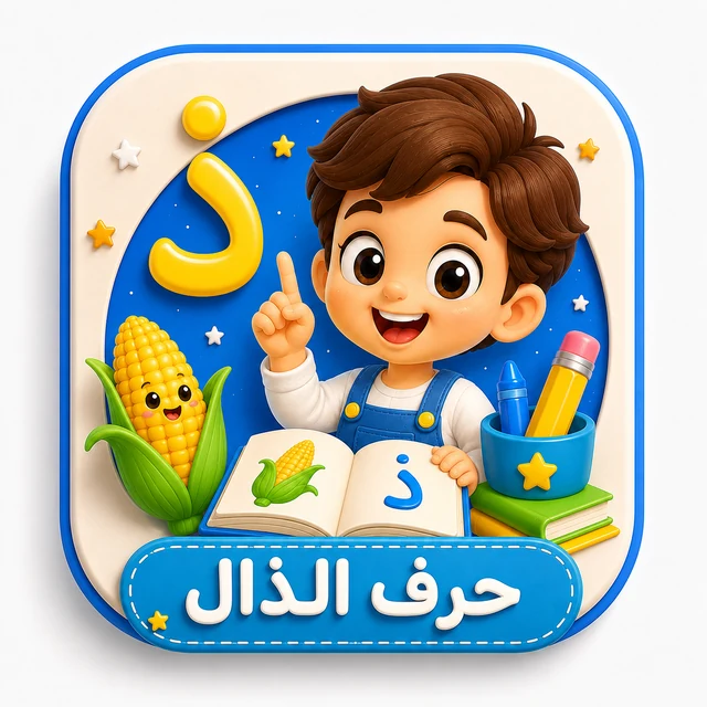 حرف الذال 3D