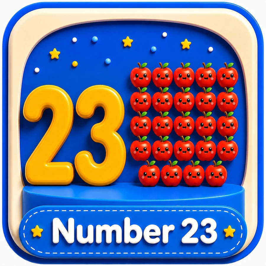 أيقونة Number 23 ثلاثية الأبعاد