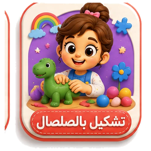 أيقونة تشكيل بالصلصال ثلاثية الأبعاد