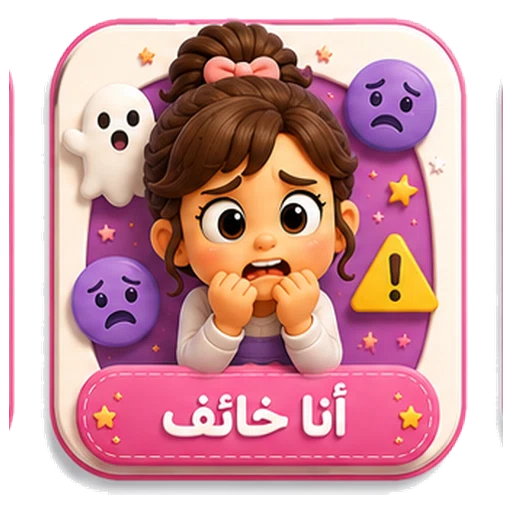 أيقونة أنا خائف ثلاثية الأبعاد