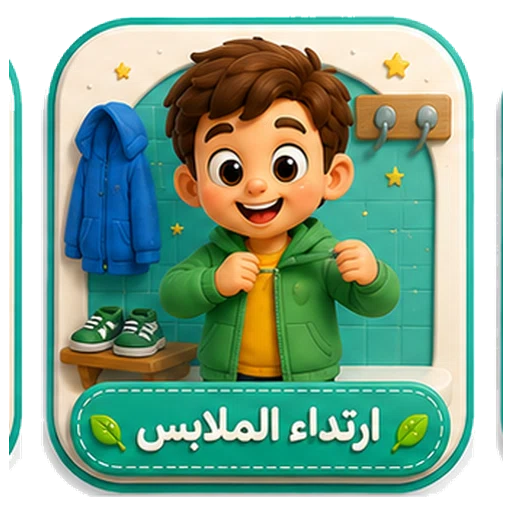 أيقونة ارتداء الملابس ثلاثية الأبعاد