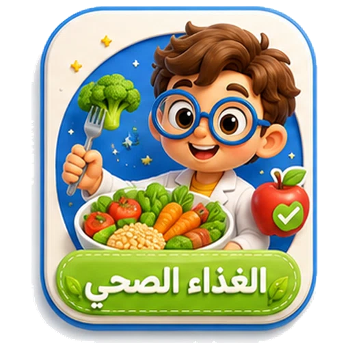 أيقونة الغذاء الصحي ثلاثية الأبعاد