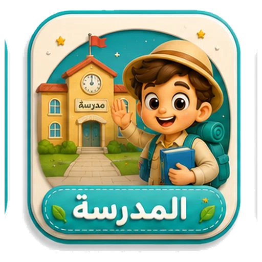 أيقونة المدرسة ثلاثية الأبعاد