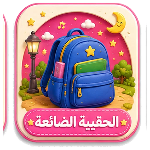 أيقونة الحقيبة الضائعة ثلاثية الأبعاد